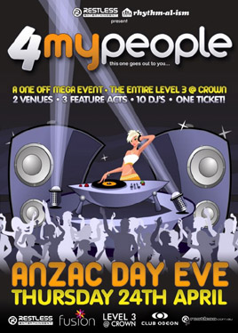 All My People ANZAC Day Eve poster